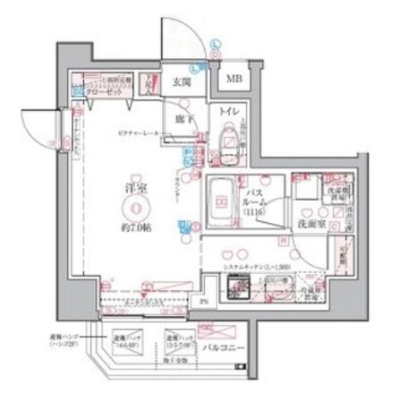 クレヴィスタ亀戸VIの物件間取画像